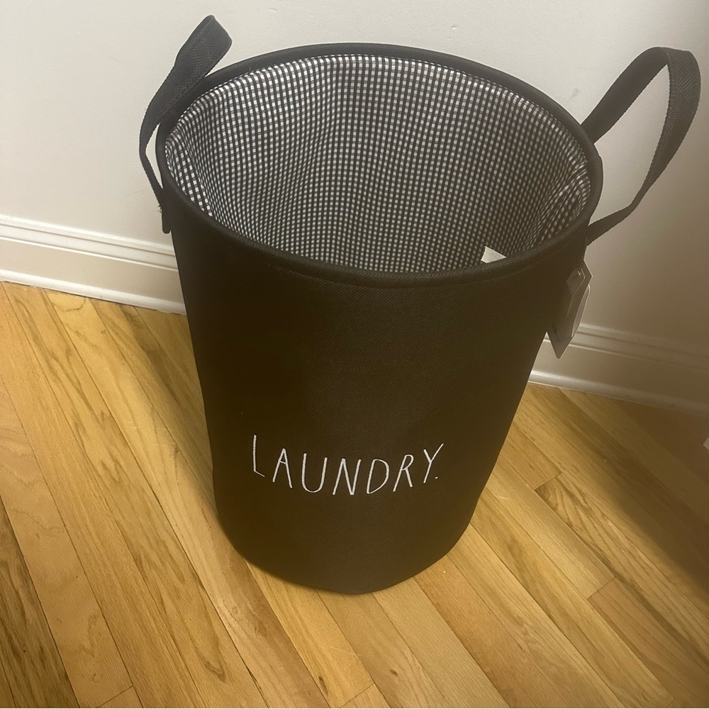 NWT Rae Dunn laundry clothes hamper - Picture 5 of 12